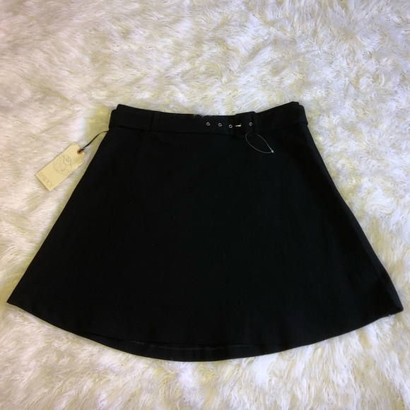 eliane rose Dresses & Skirts - Black a-line skirt with belt eliane rose Dresses & Skirts - Black a-line skirt with belt
